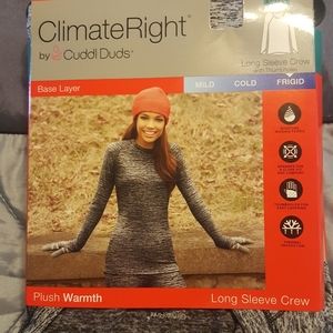 BNWTCuddlduds long sleeve crew XL